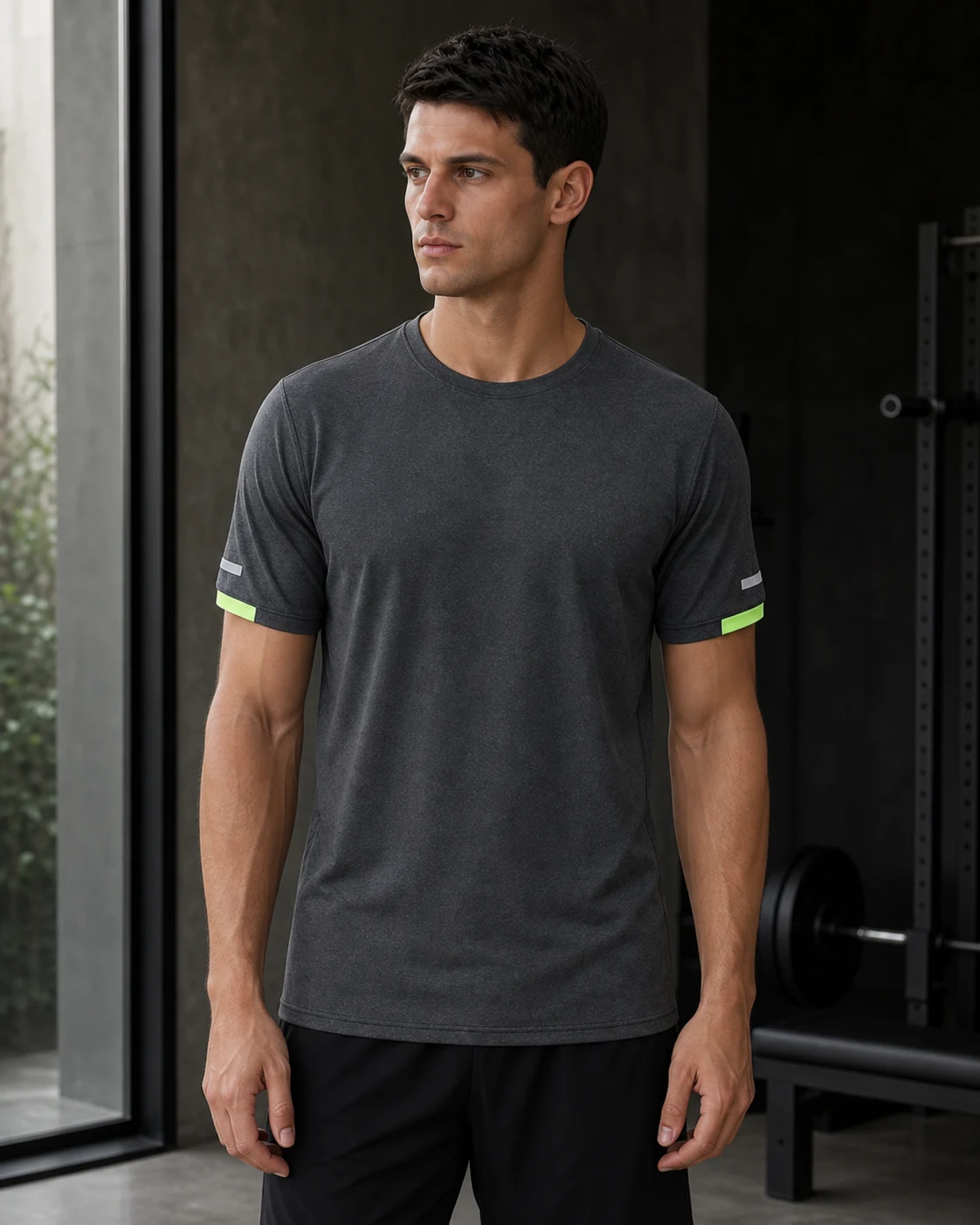 Men's Round Neck Quick-Dry Active T-Shirt — ANON INC campaign 4