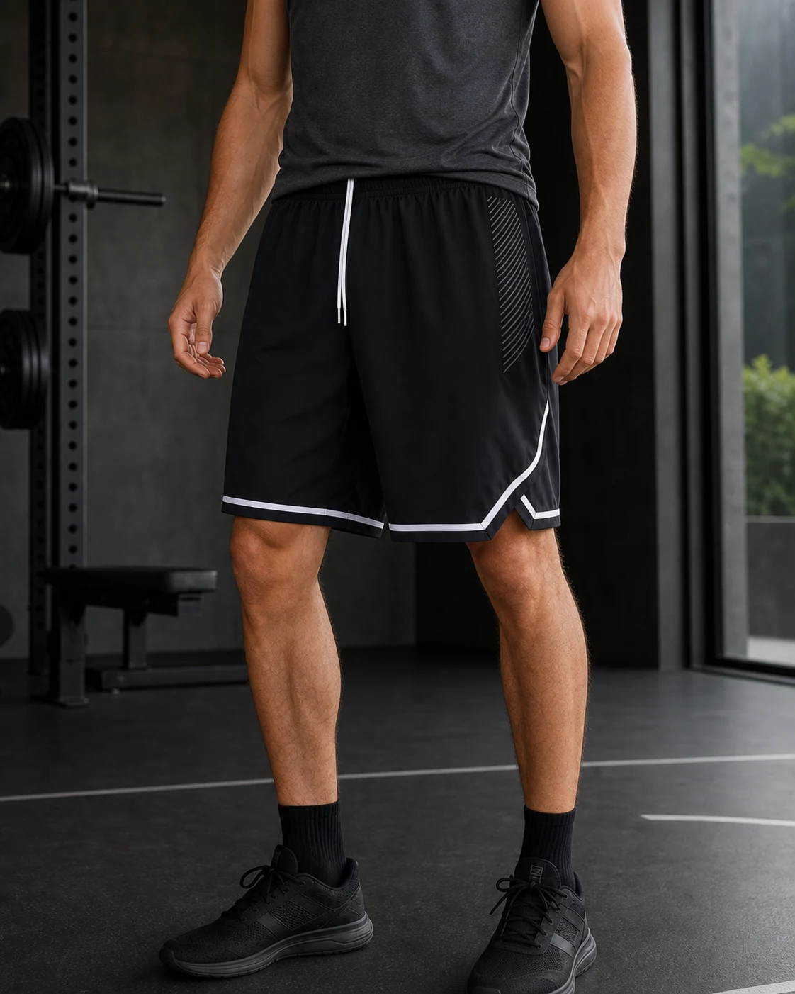Men's Drawstring Quick-Dry Active Shorts — ANON INC campaign 4
