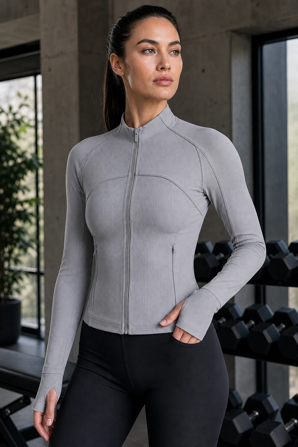 Women's Sculpt Zip-Up Performance Jacket — ANON INC campaign 4
