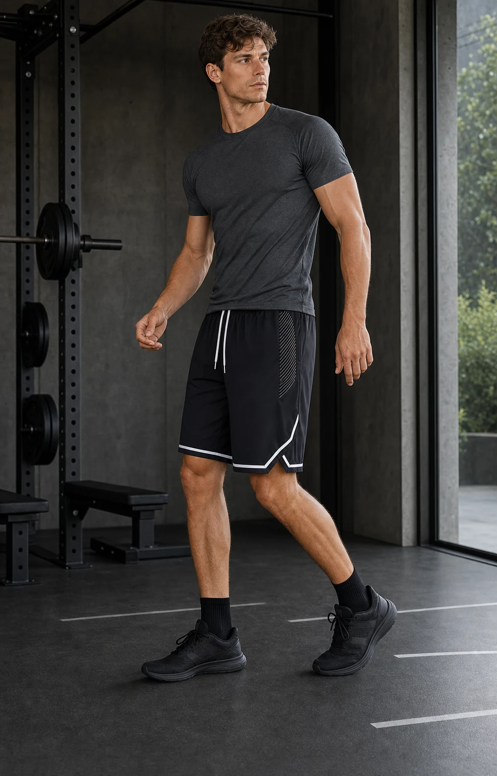 Men's Drawstring Quick-Dry Active Shorts — ANON INC campaign 3