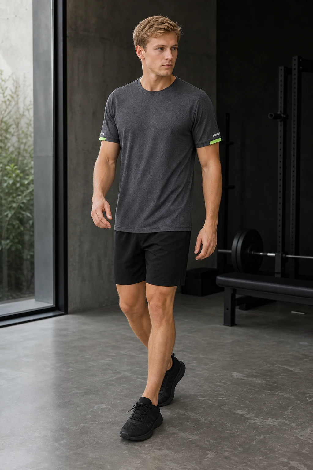 Men's Round Neck Quick-Dry Active T-Shirt — ANON INC campaign 2